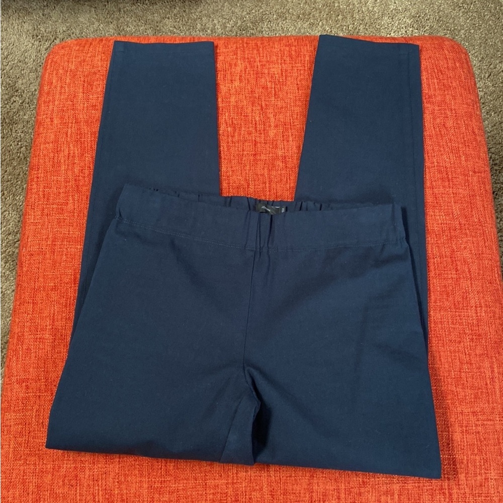 JOSEPH Navy Blue Cotton Trouser Pants